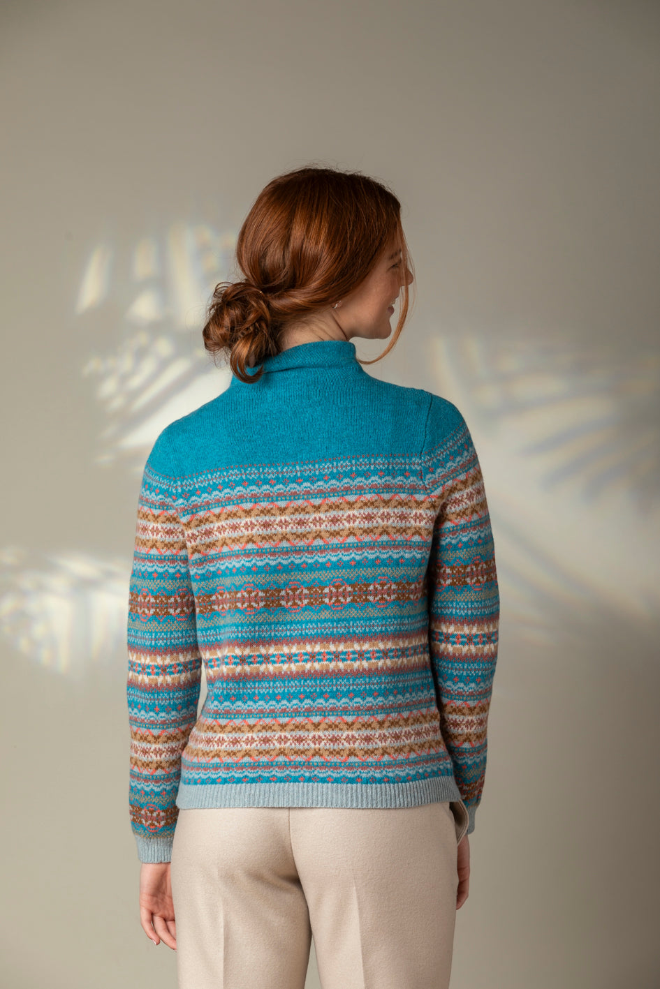 Kinross High Neck Sweater - Topaz