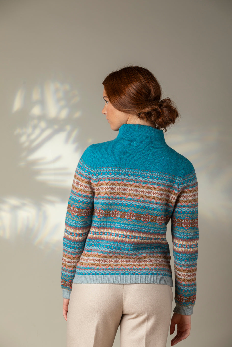 Kinross High Neck Sweater - Topaz