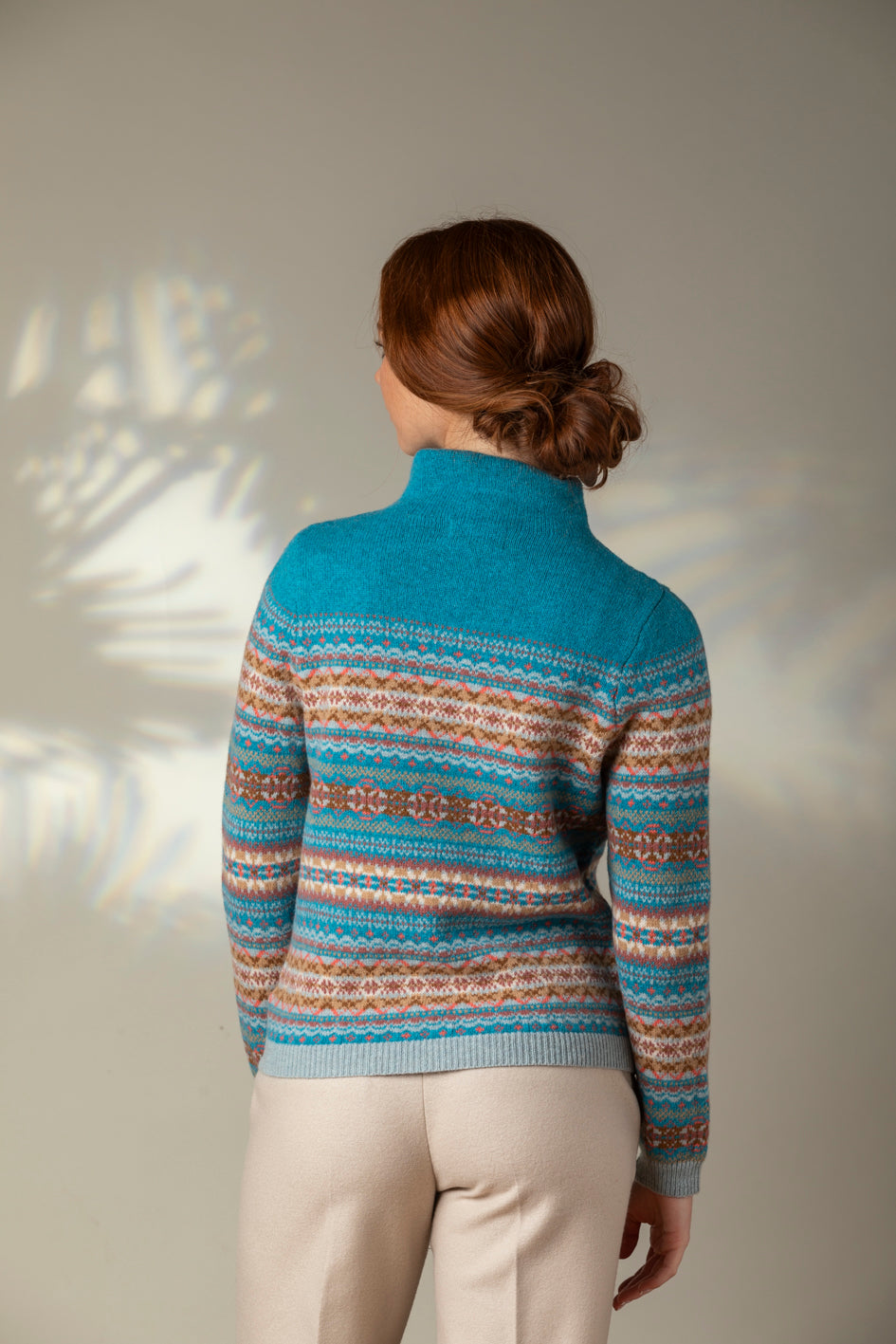 Kinross High Neck Sweater - Topaz