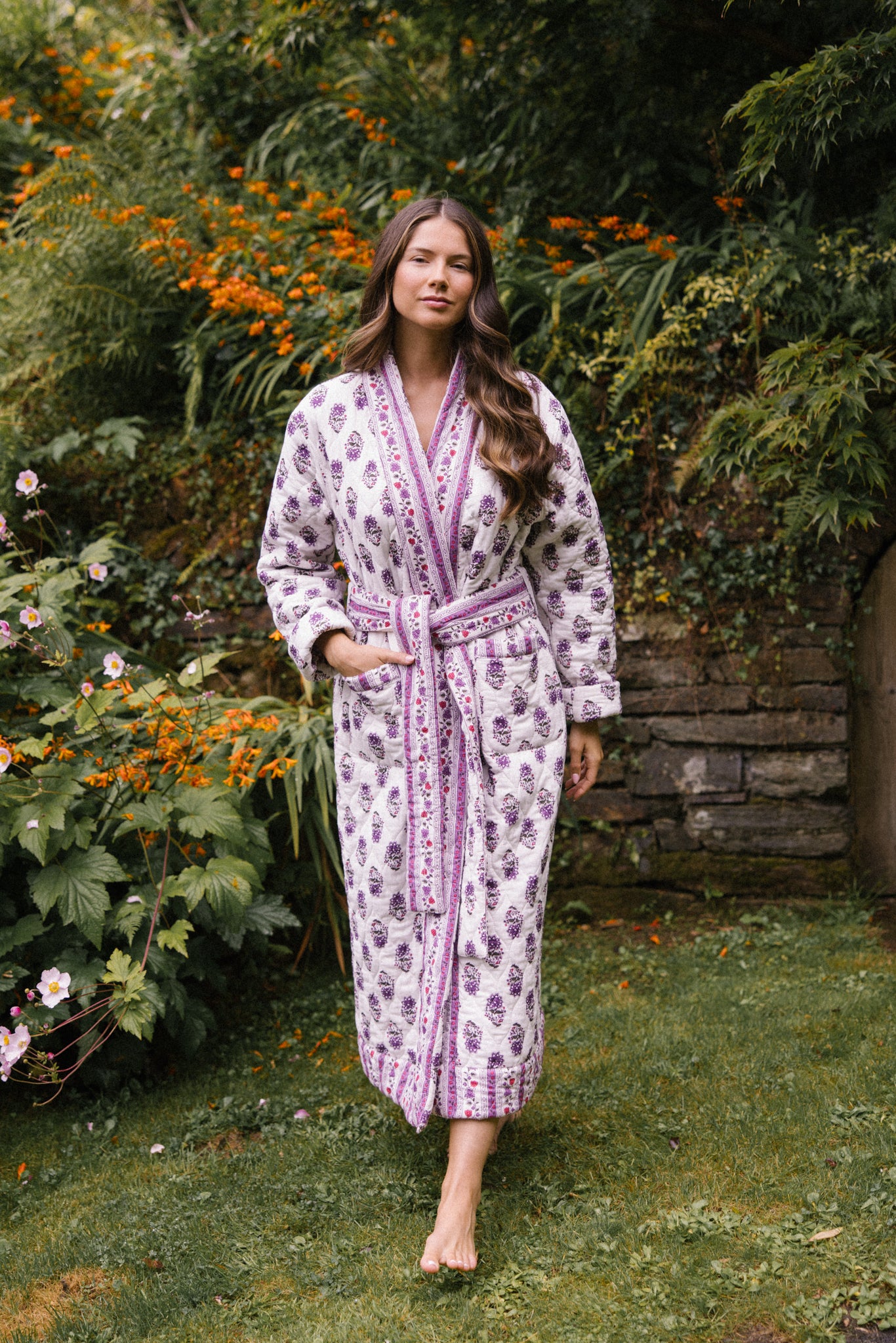 Reversible Quilted Dressing Gown - Roxanne