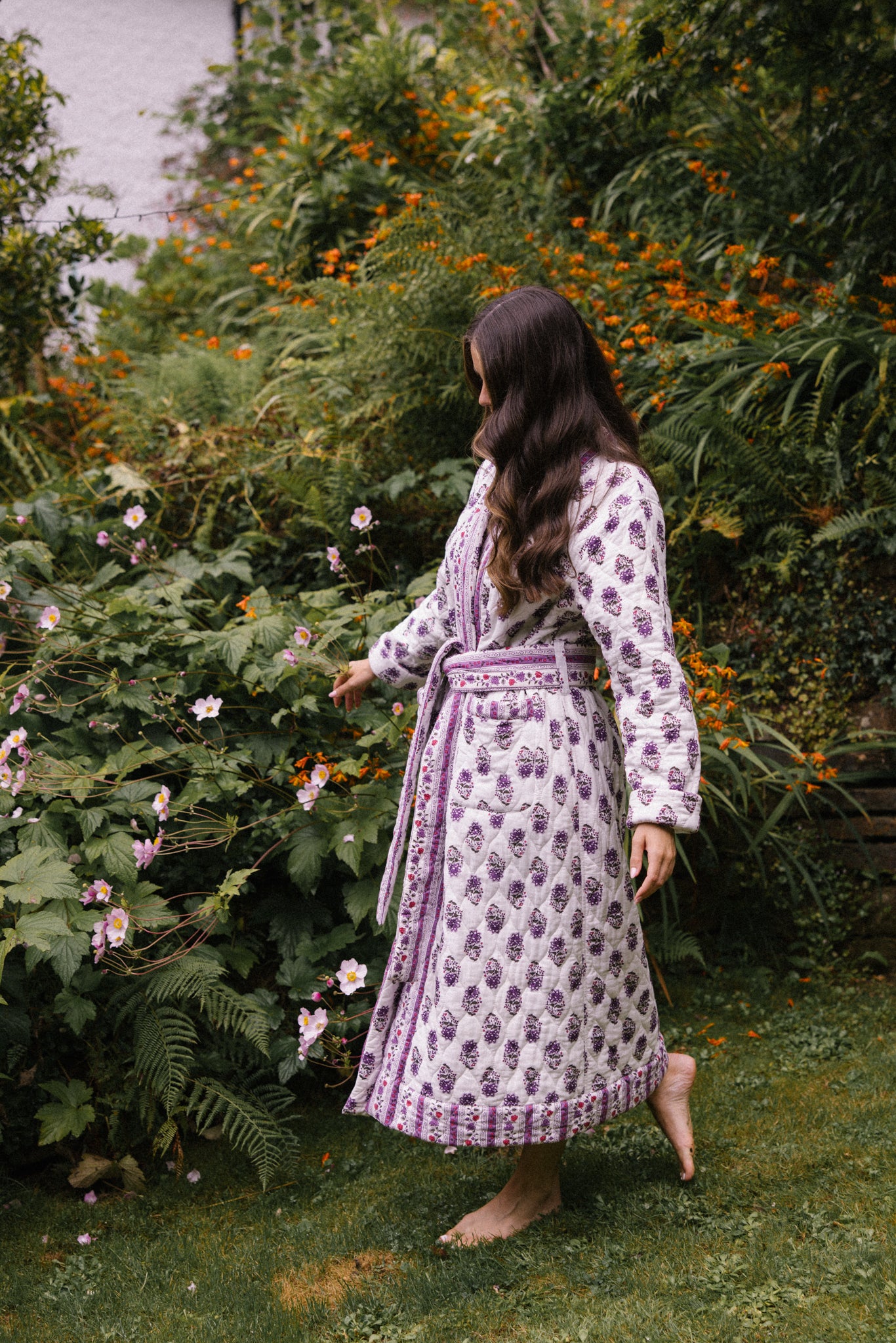 Reversible Quilted Dressing Gown - Roxanne