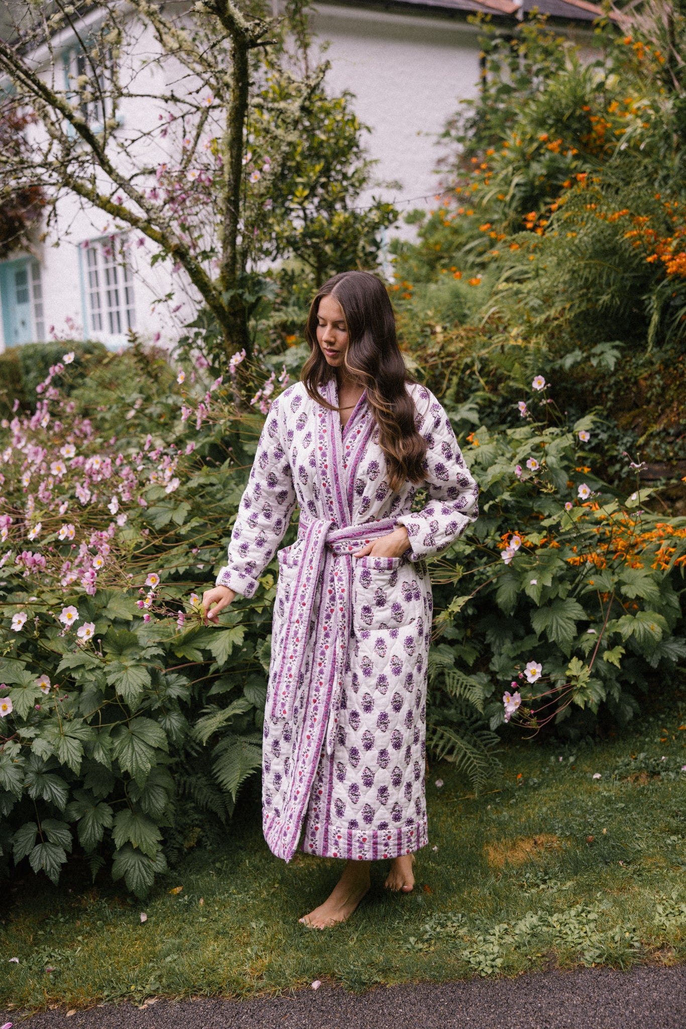 Reversible Quilted Dressing Gown - Roxanne