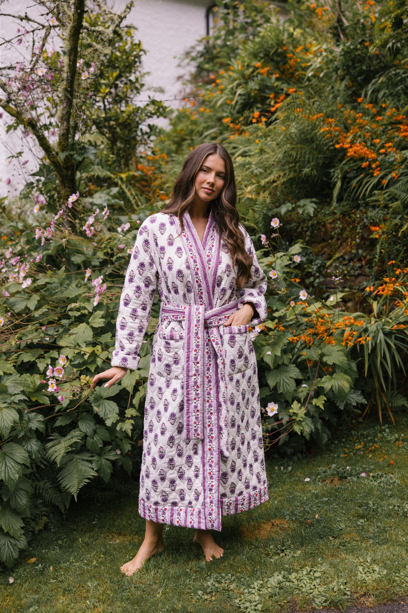 Reversible Quilted Dressing Gown - Roxanne