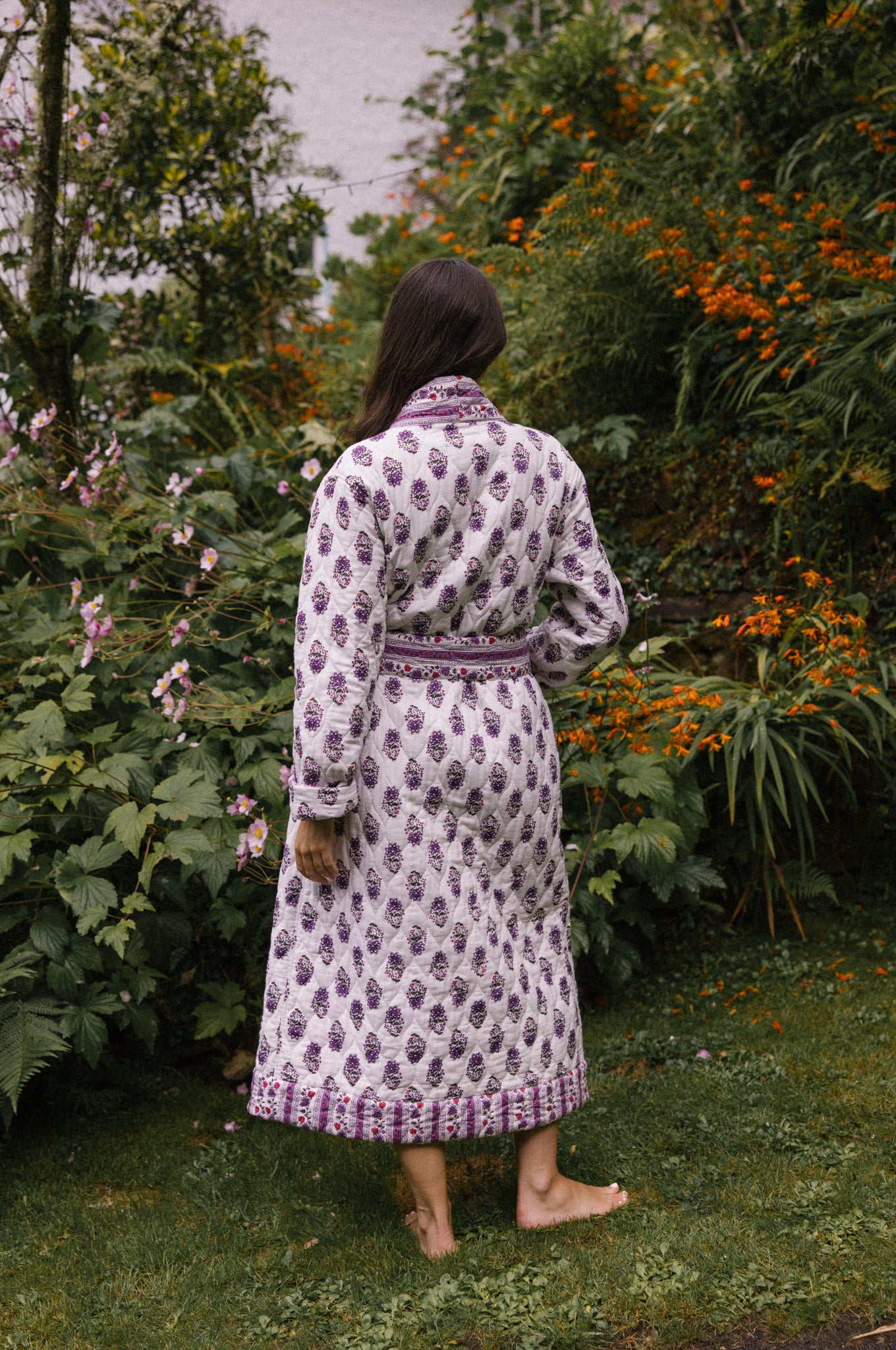 Reversible Quilted Dressing Gown - Roxanne