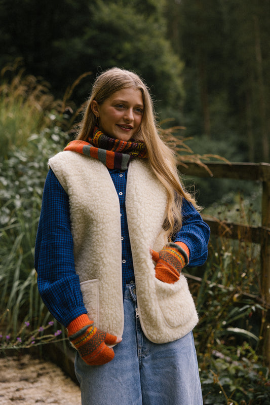 Wool Gilet - Natural