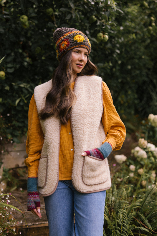 Wool Gilet - Beige