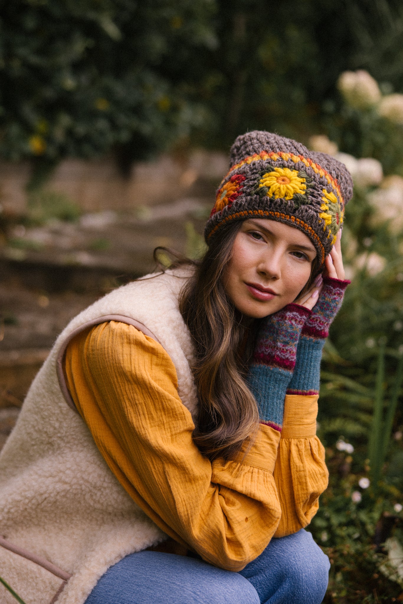 Woodstock Bobble Beanie - Earth