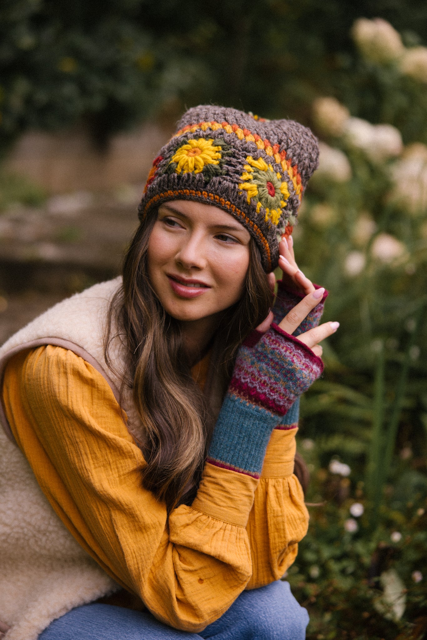 Woodstock Bobble Beanie - Earth