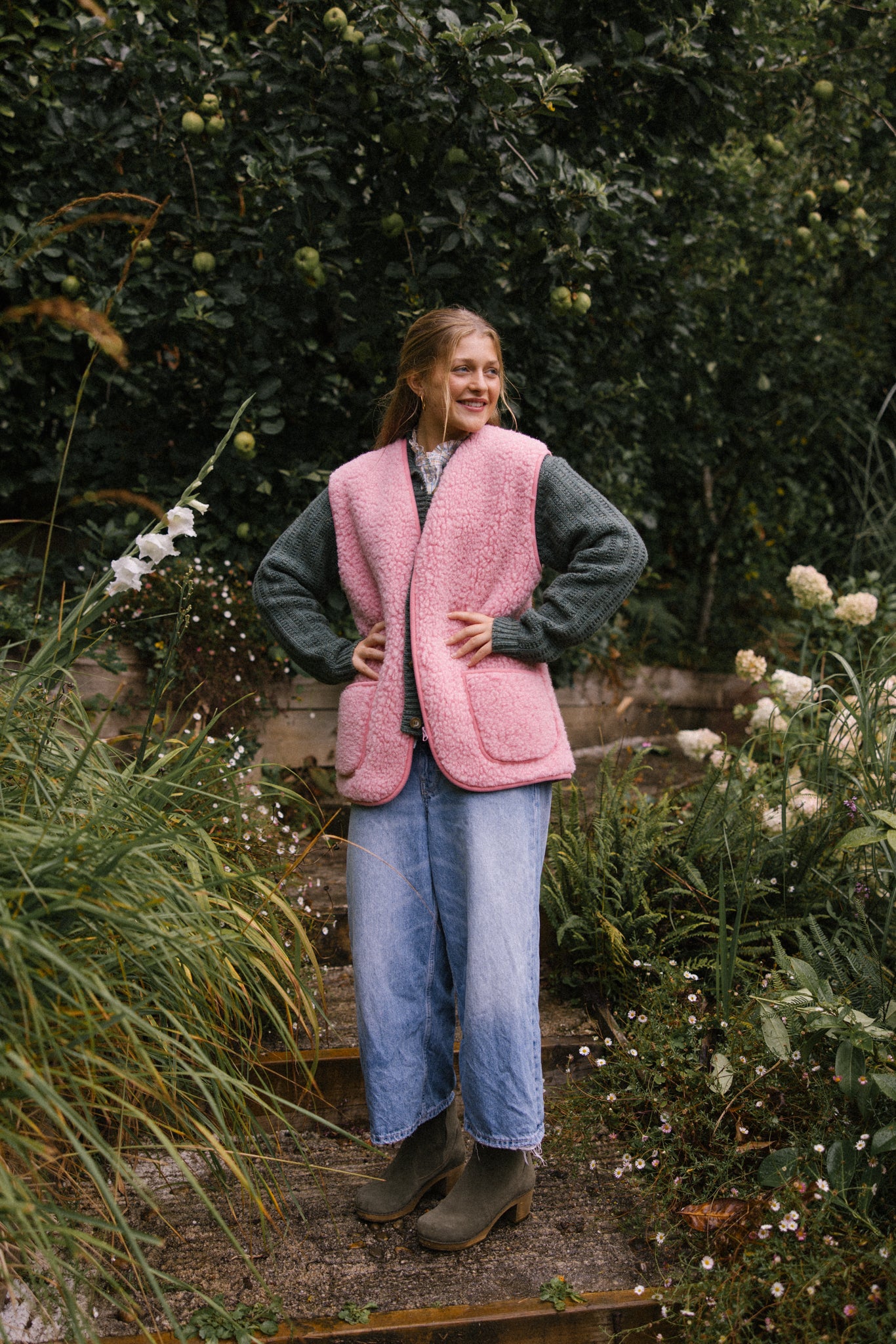 Wool Gilet - Pink