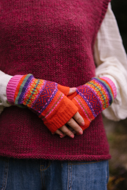 Stobo Open Mitt in Rosa