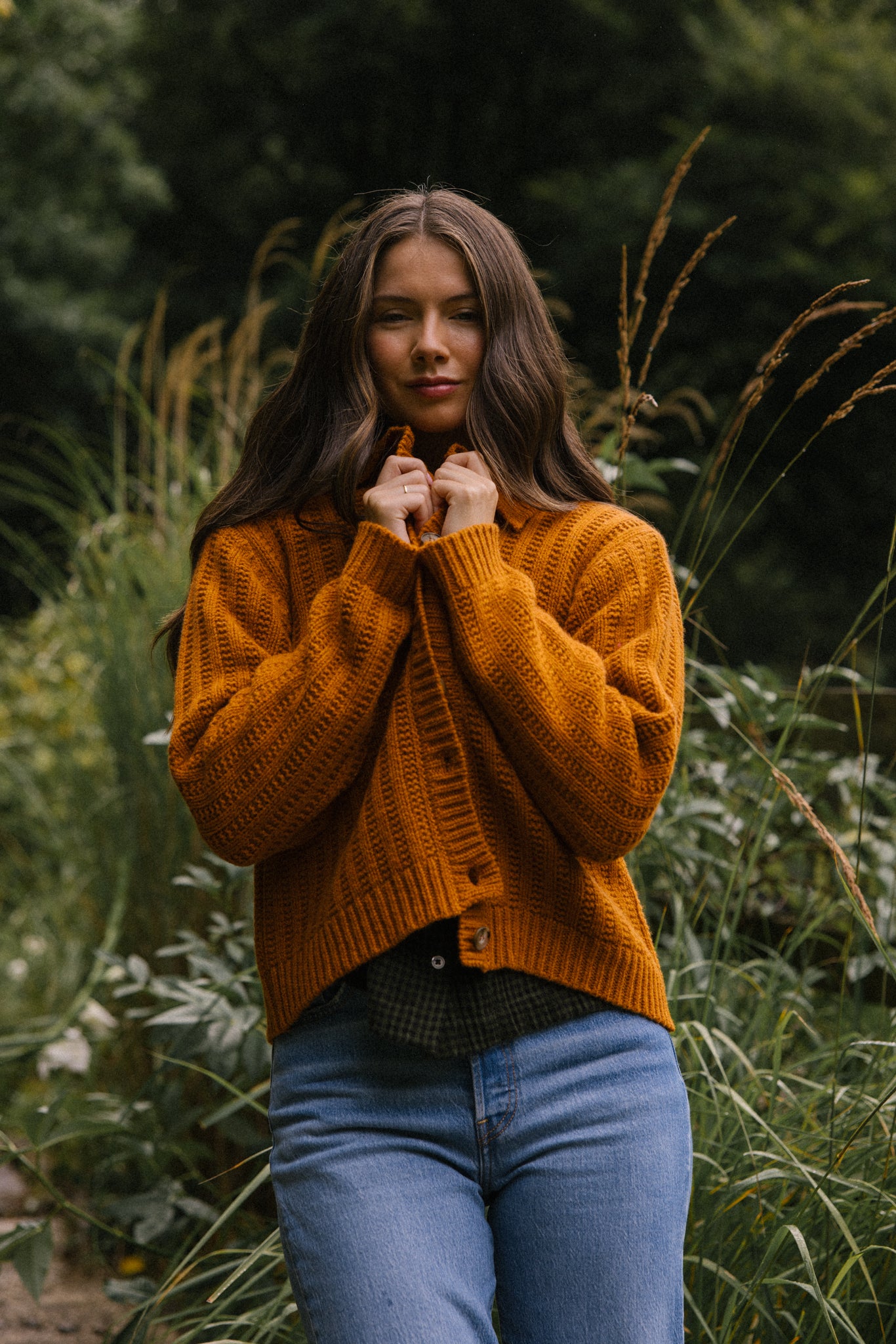 Bonnie Polo Cardigan - Oxide