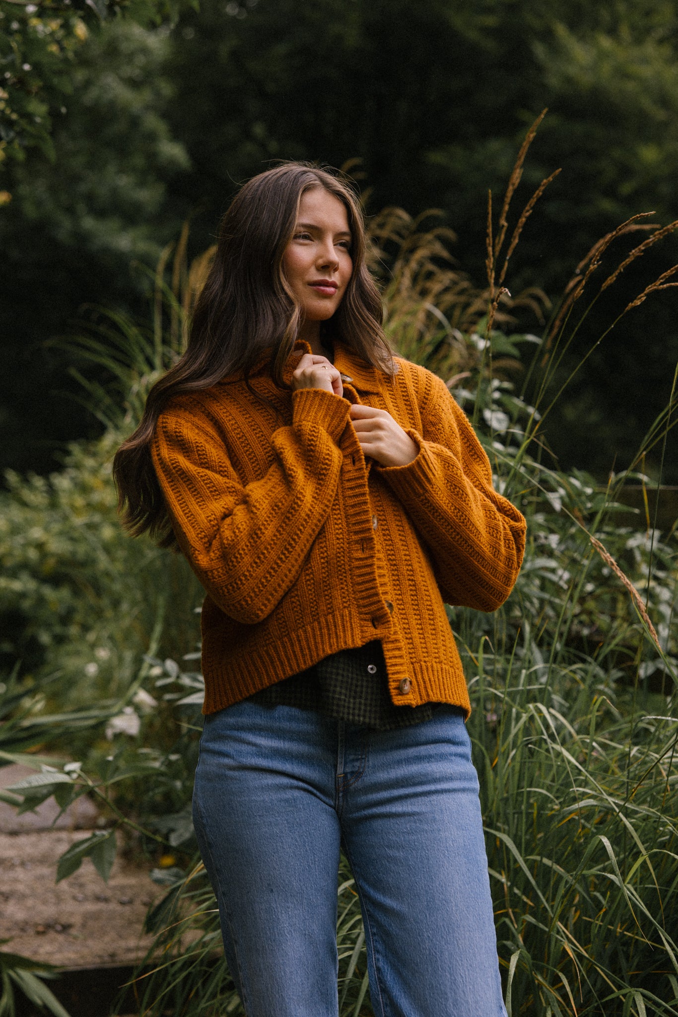 Bonnie Polo Cardigan - Oxide