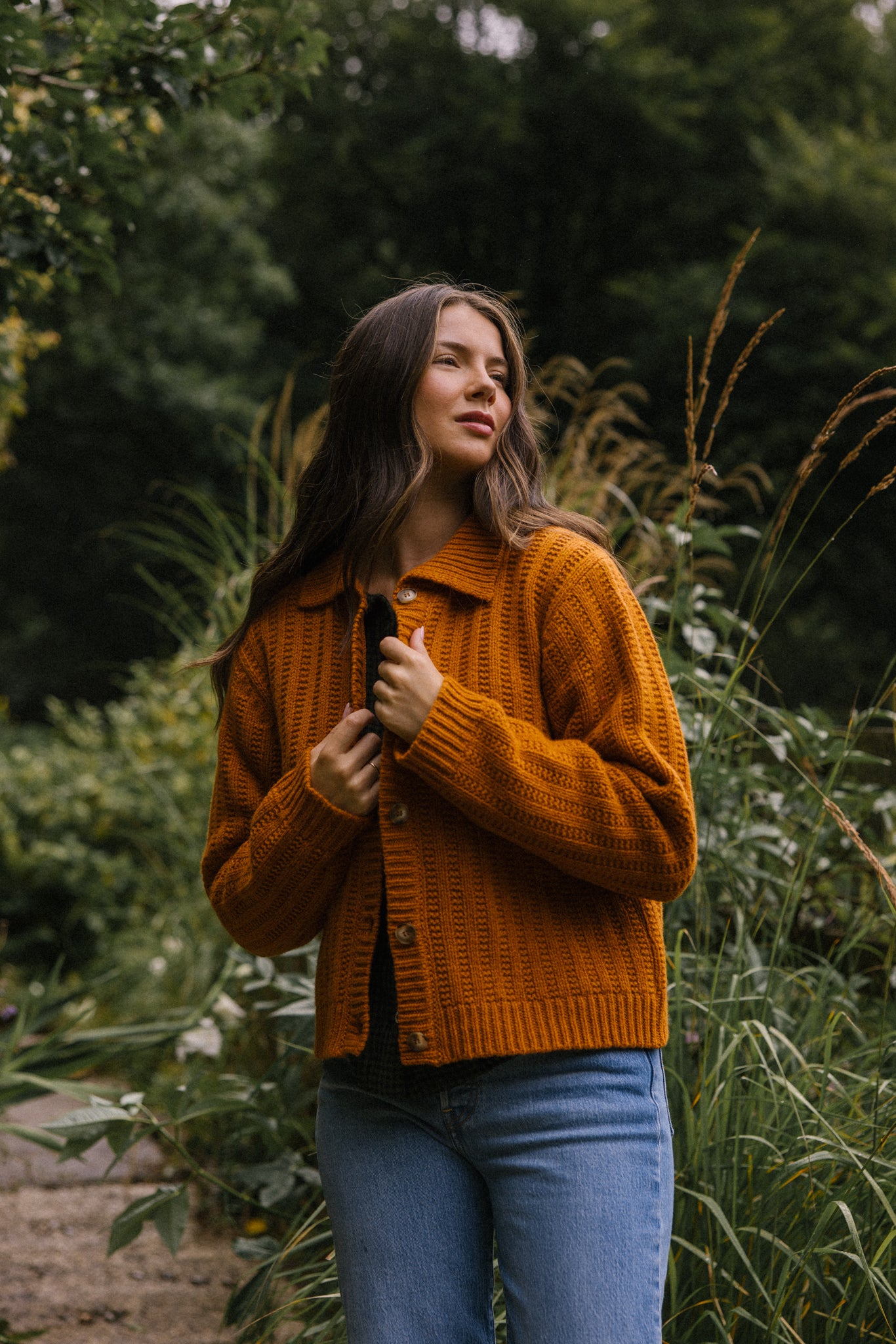 Bonnie Polo Cardigan - Oxide