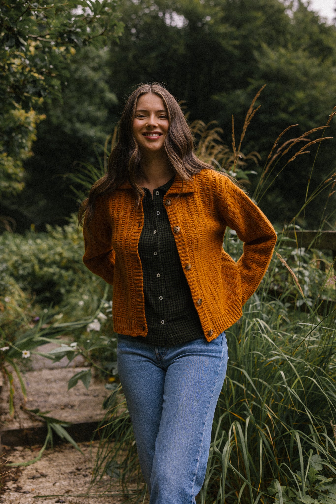 Bonnie Polo Cardigan - Oxide