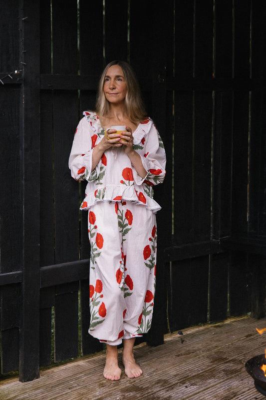 Lucy co-ord - Red Poppy
