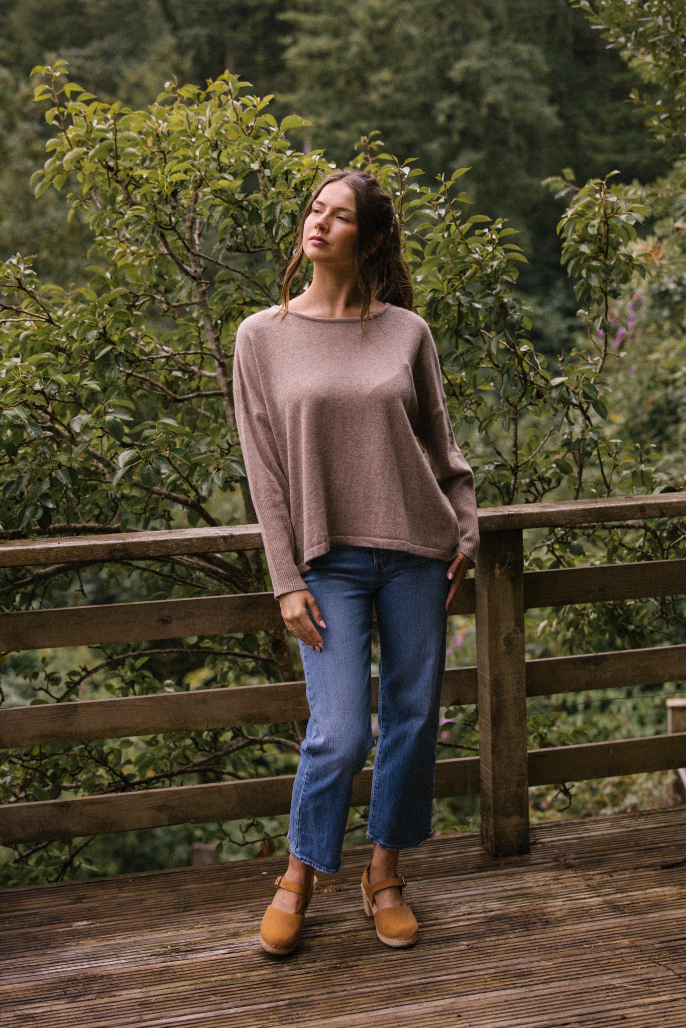 Alma Crew Neck Jumper - Hazel
