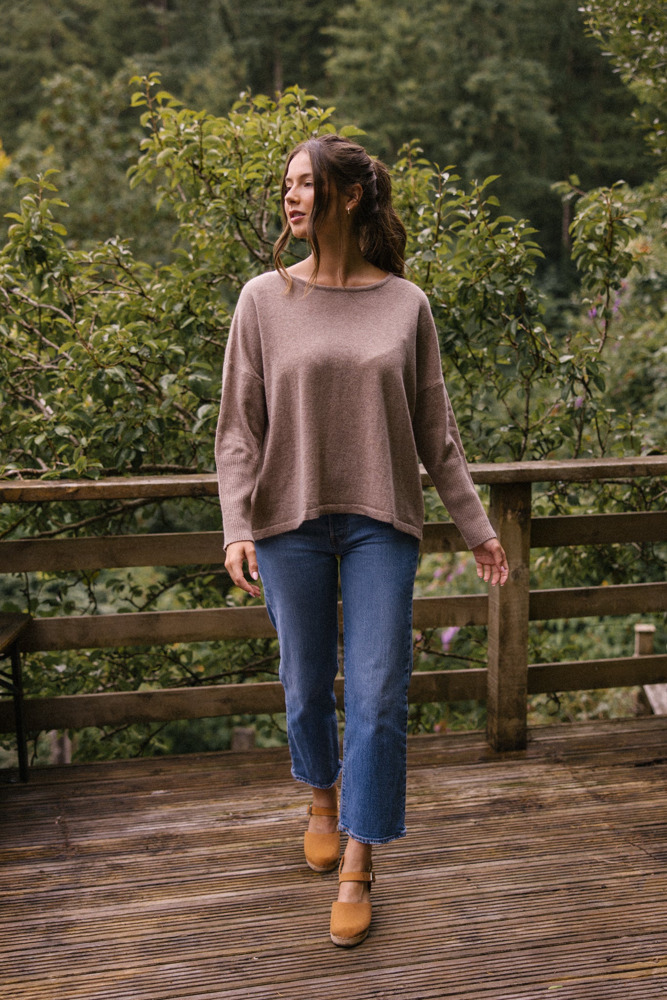 Alma Crew Neck Jumper - Hazel