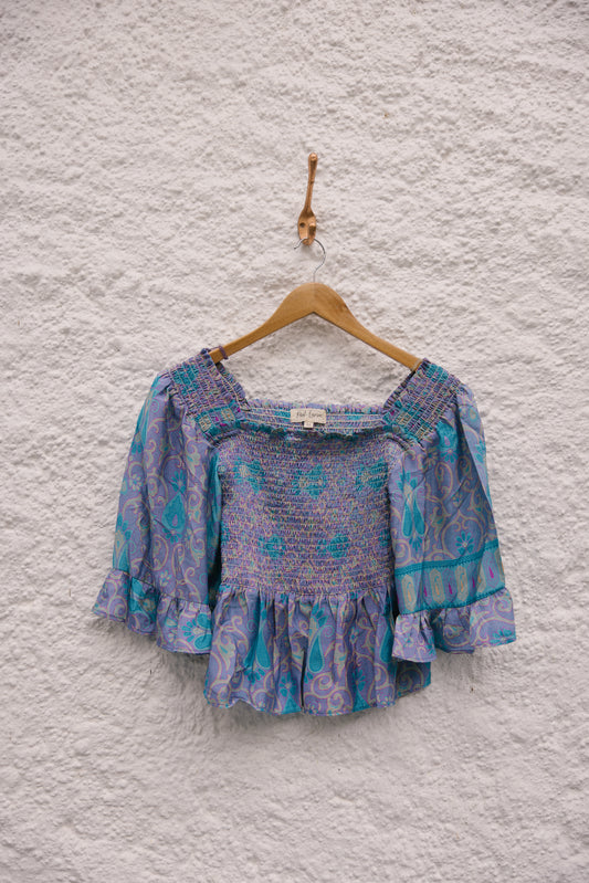 Joelyn Silk Smock Blouse -  M -  102