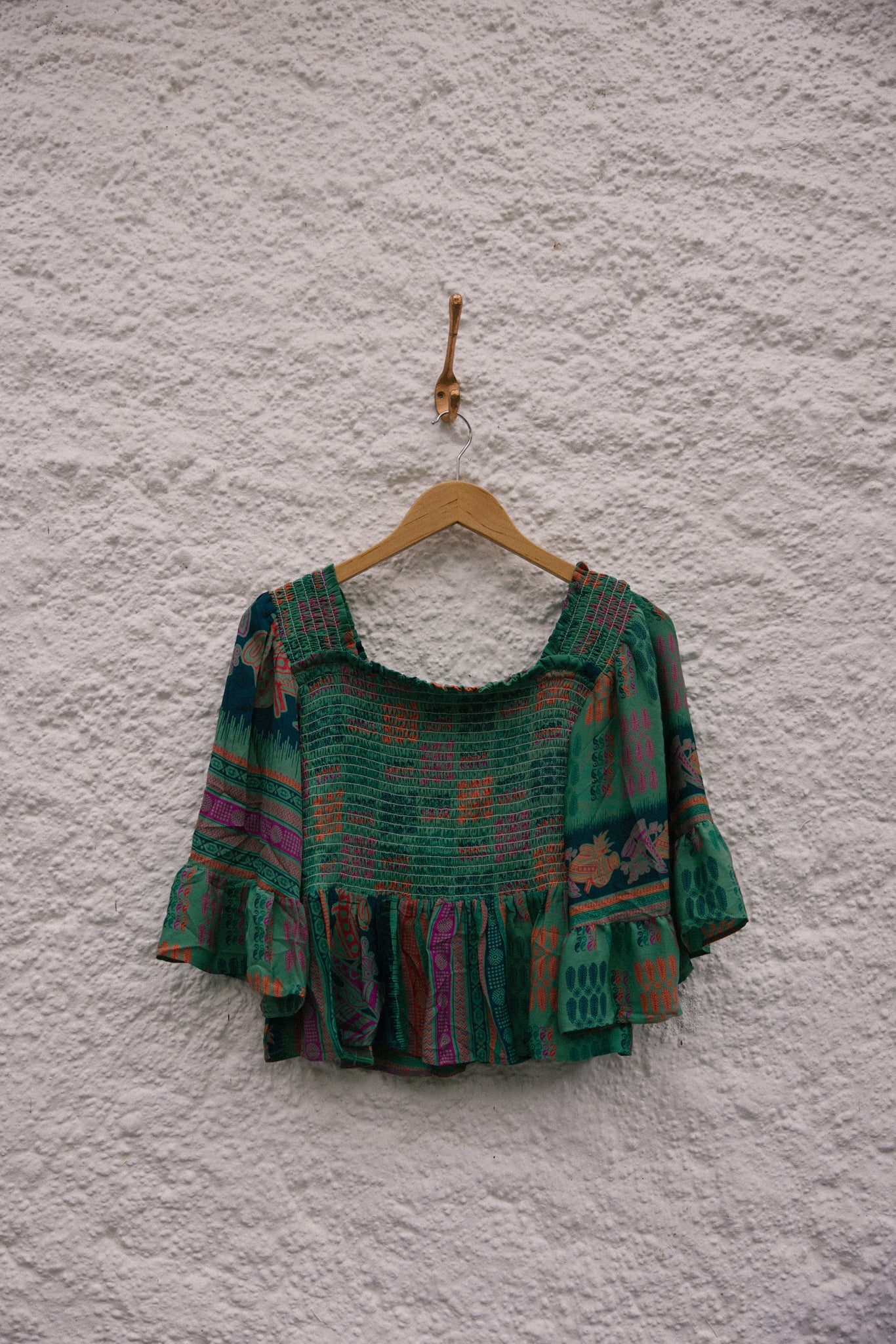 Joelyn Silk Smock Blouse -  L -  123