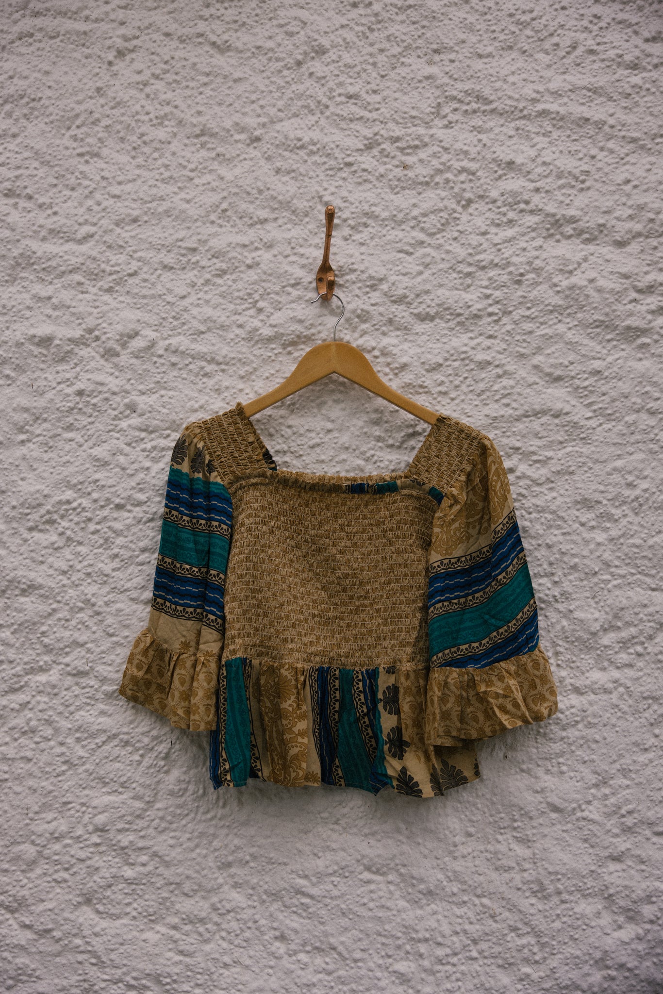 Joelyn Silk Smock Blouse -  L -  129