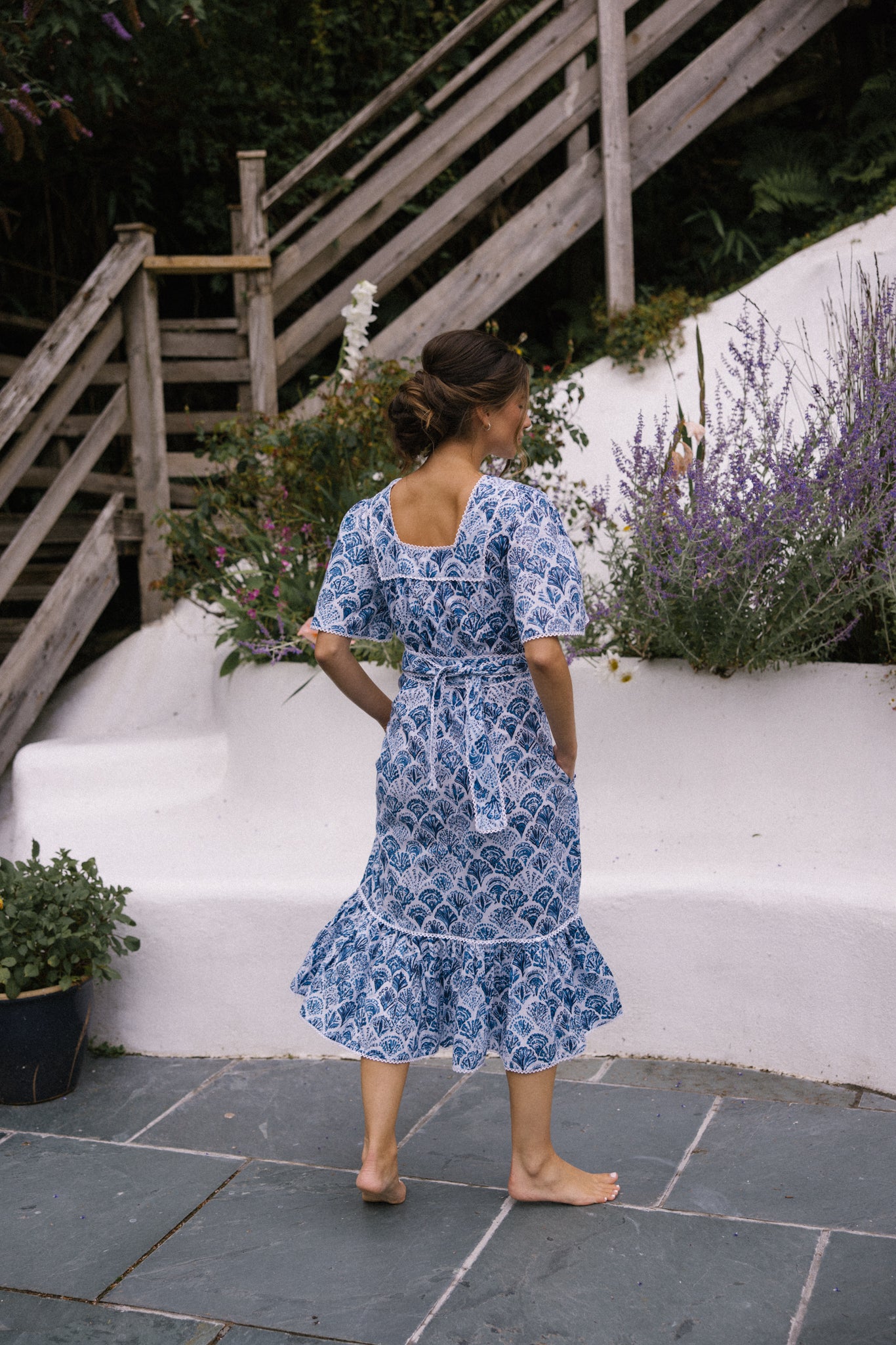 Sea Shell Angie Dress - Blue