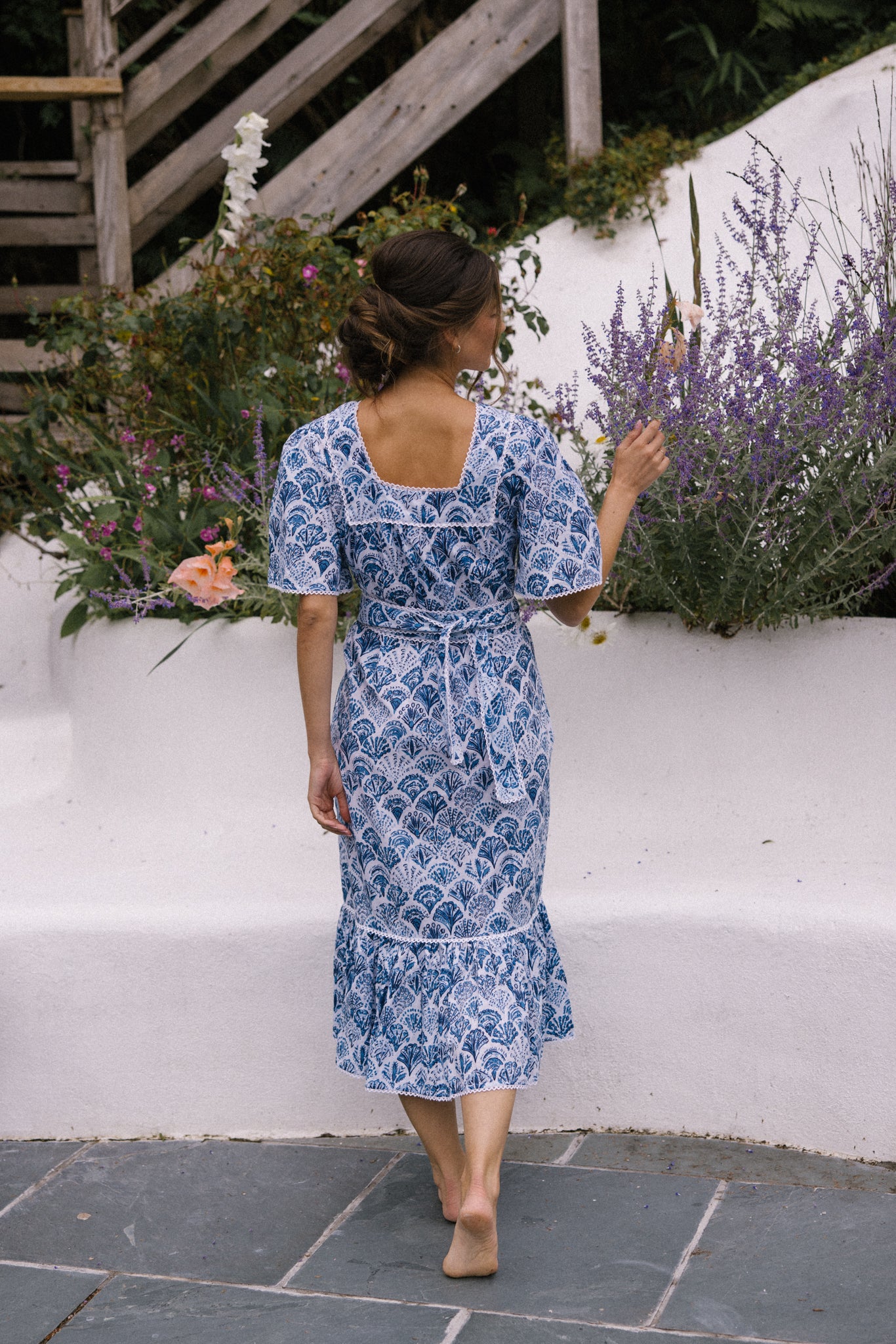 Sea Shell Angie Dress - Blue