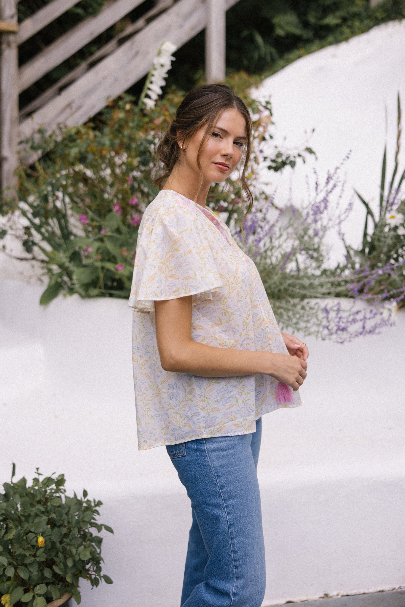 Lolita S/S Blouse - Pastel dream