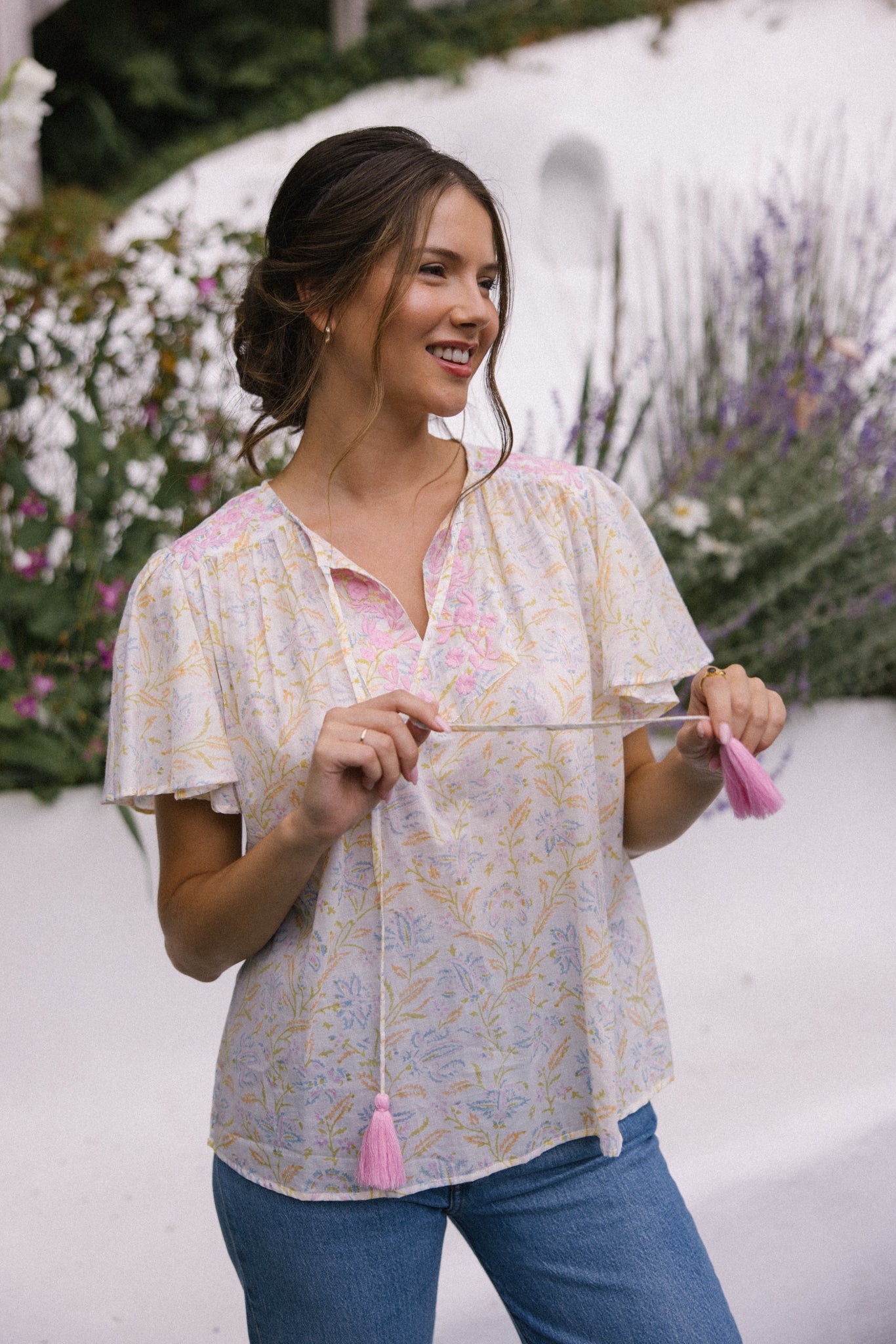 Lolita S/S Blouse - Pastel dream