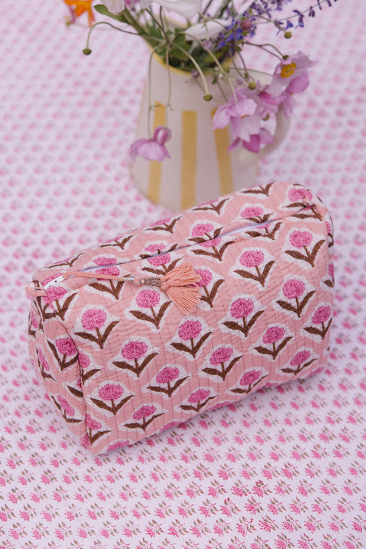 Washbag - Pink Thistle