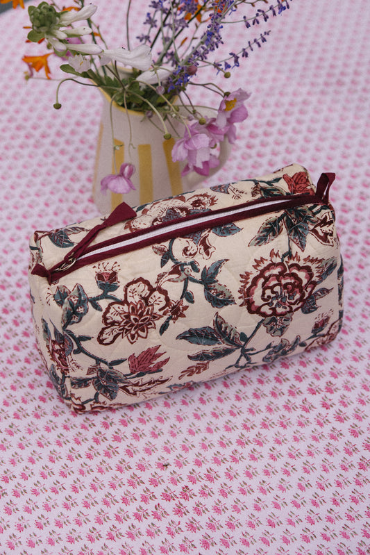 Wash Bag - Vintage Rose