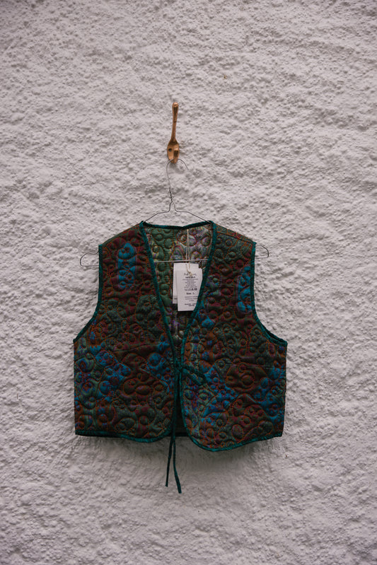 Melissa Silk Reversible Waistcoat L - 010