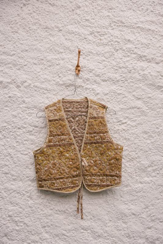 Melissa Silk Reversible Waistcoat M - 006