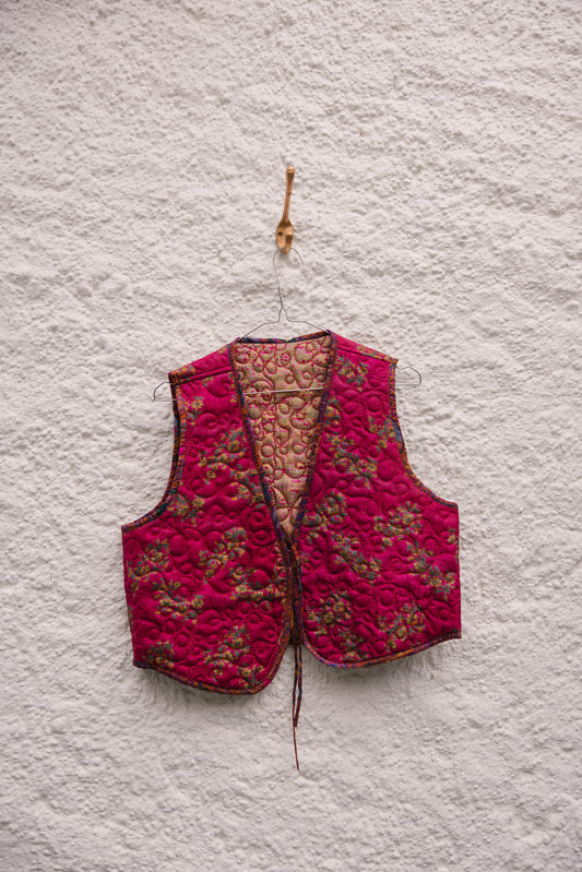 Melissa Silk Reversible Waistcoat XL - 039
