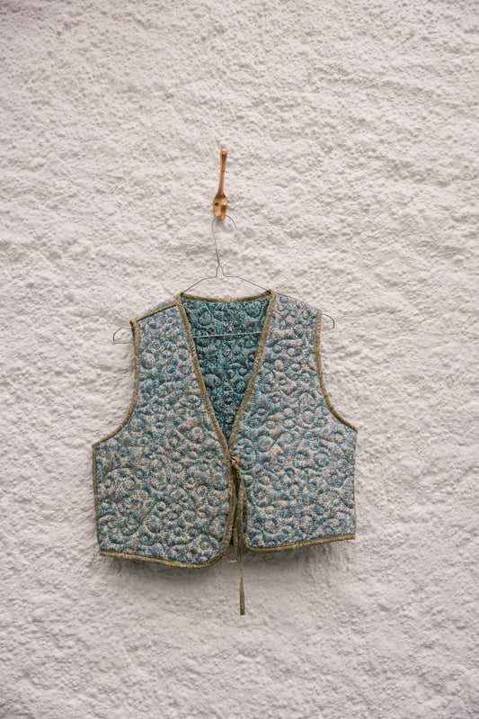 Melissa Silk Reversible Waistcoat L - 005