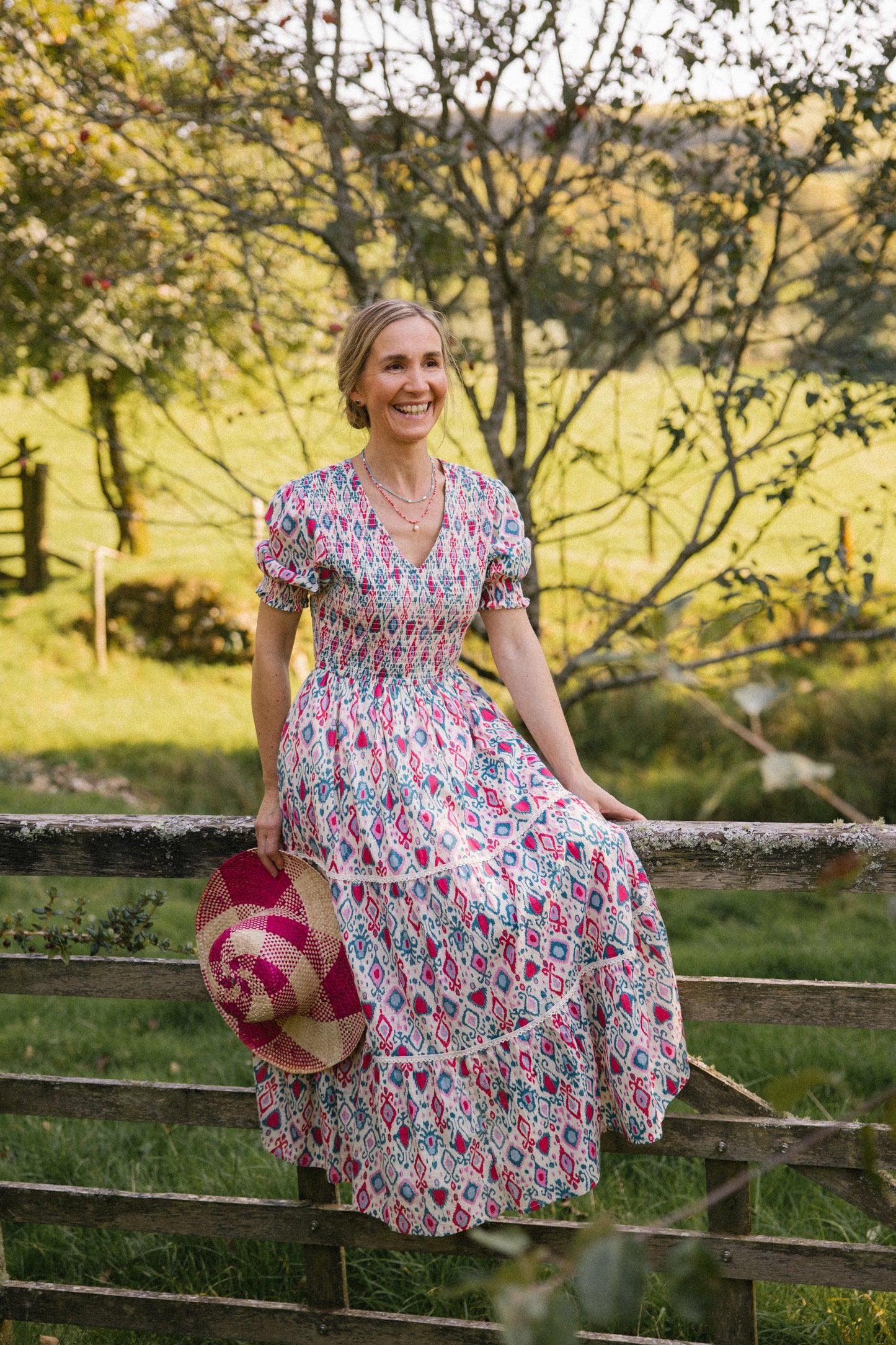 Penny Ikat Smock Dress