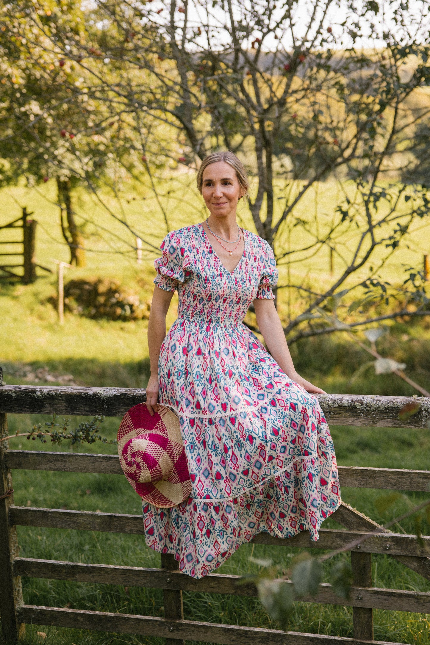 Penny Ikat Smock Dress