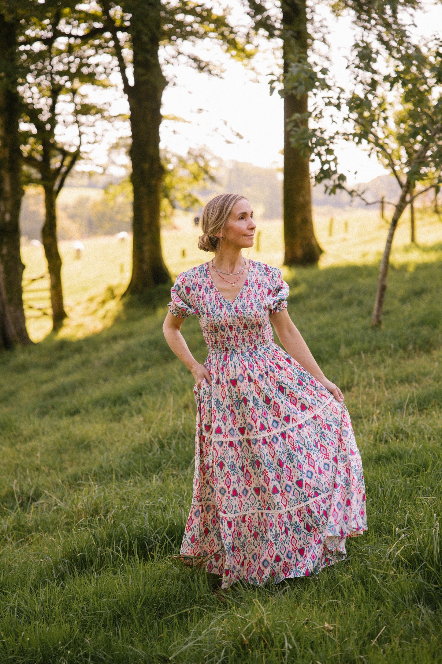 Penny Ikat Smock Dress