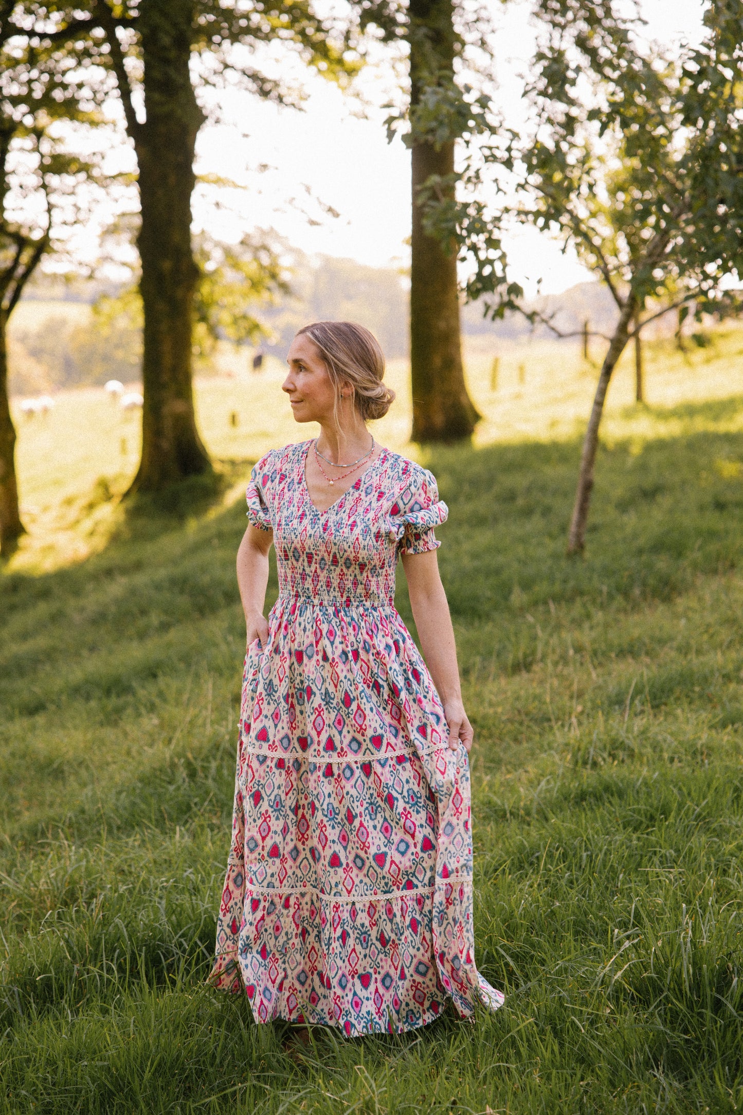 Penny Ikat Smock Dress