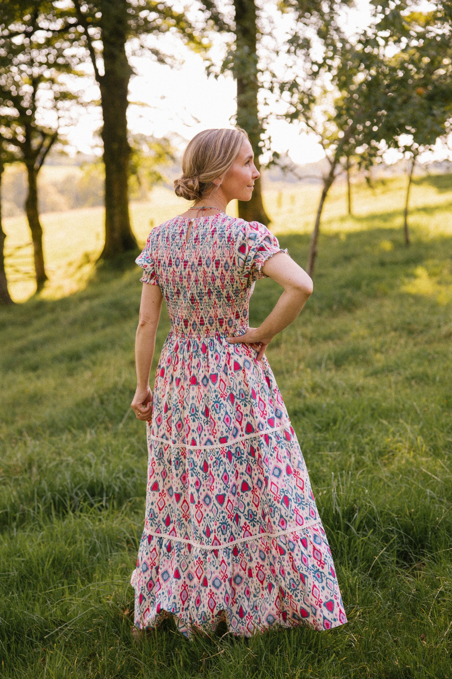 Penny Ikat Smock Dress