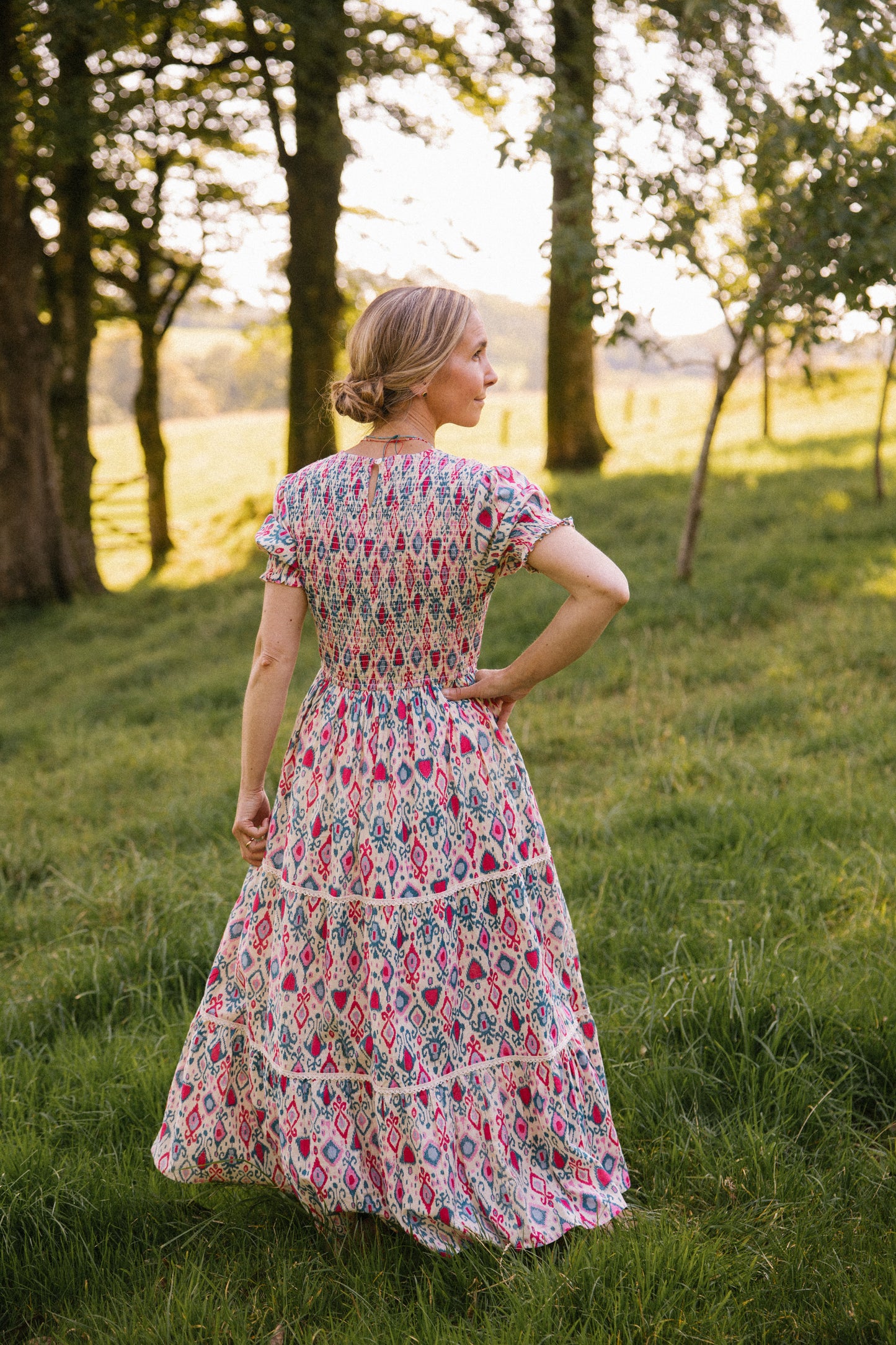 Penny Ikat Smock Dress