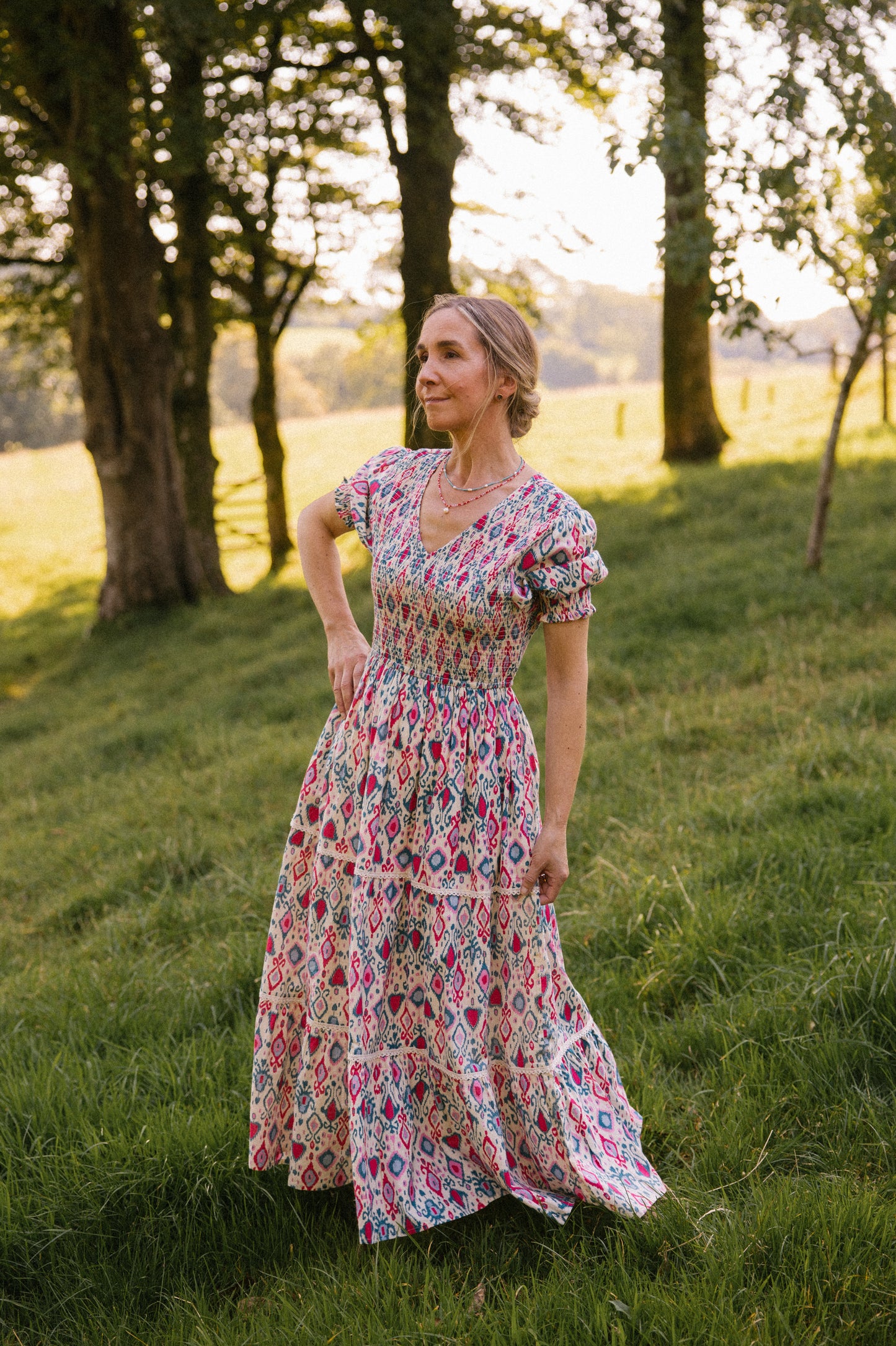 Penny Ikat Smock Dress