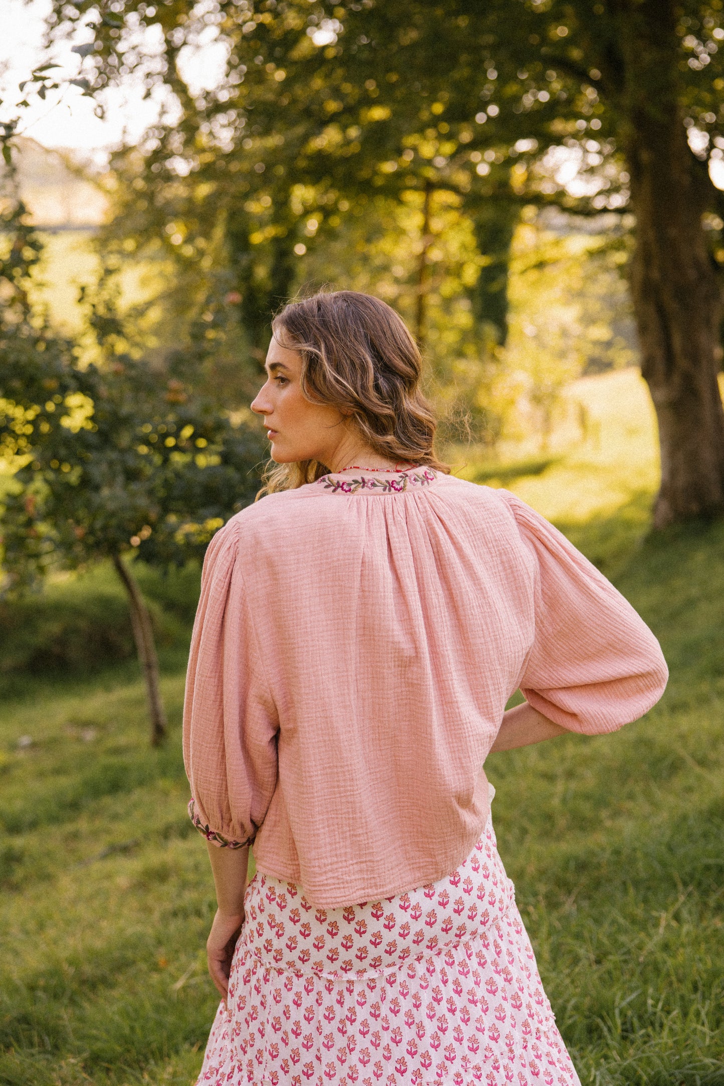 Rosie Bolero Jacket - Dusky Pink