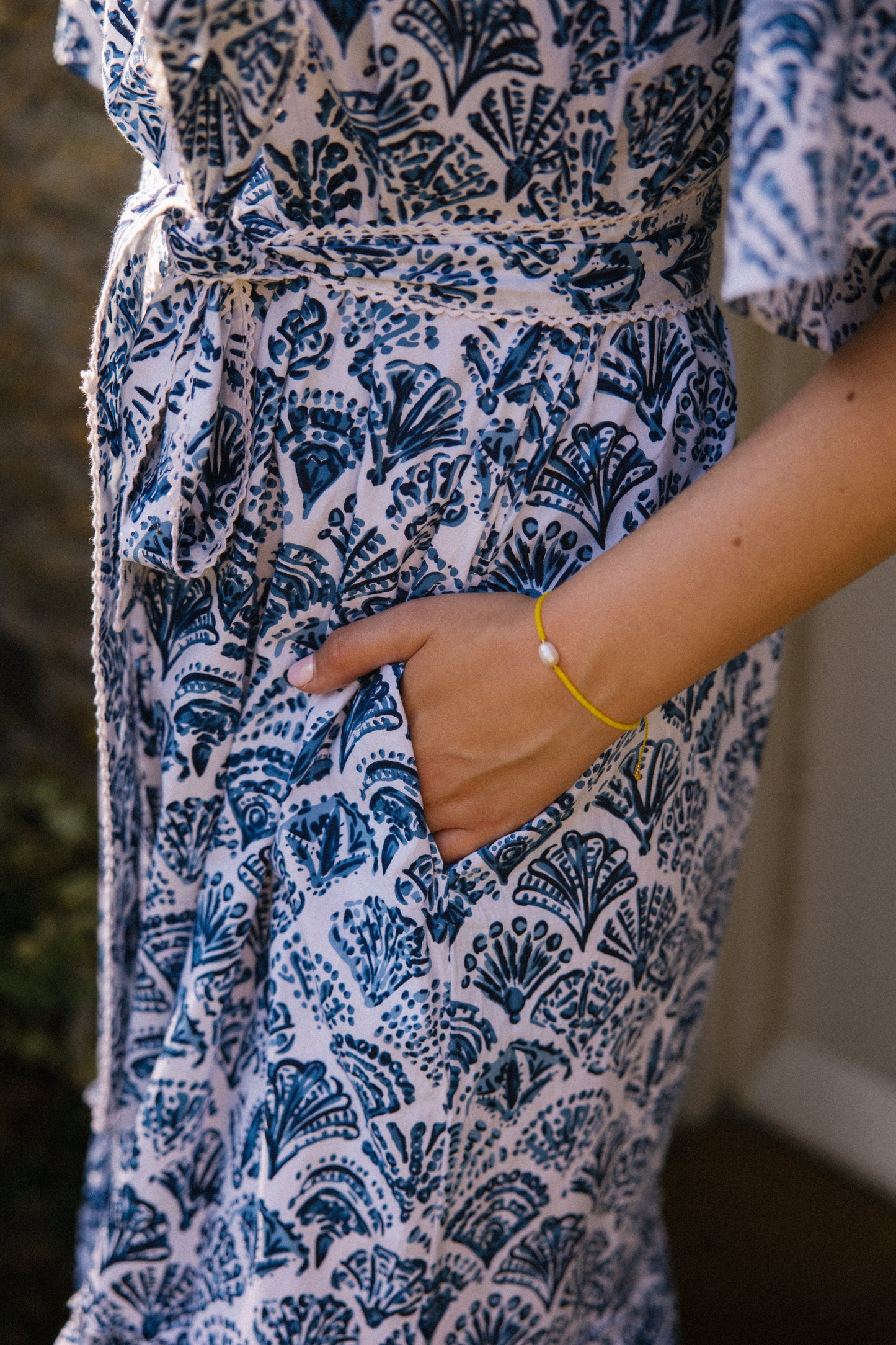 Sea Shell Angie Dress - Blue