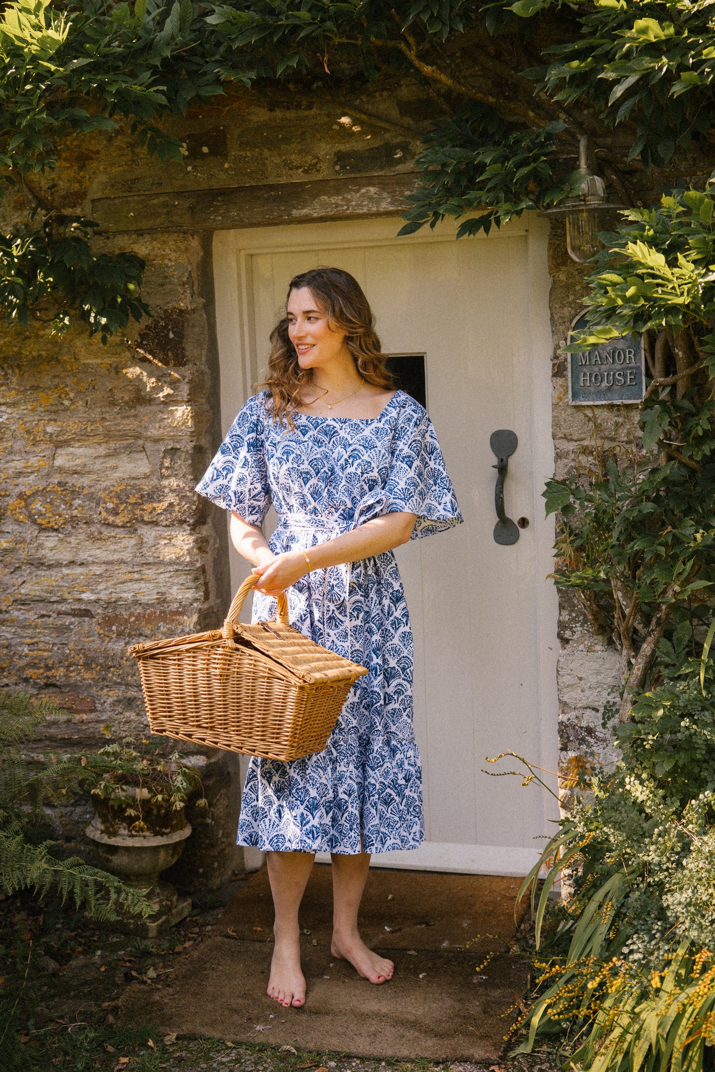 Sea Shell Angie Dress - Blue