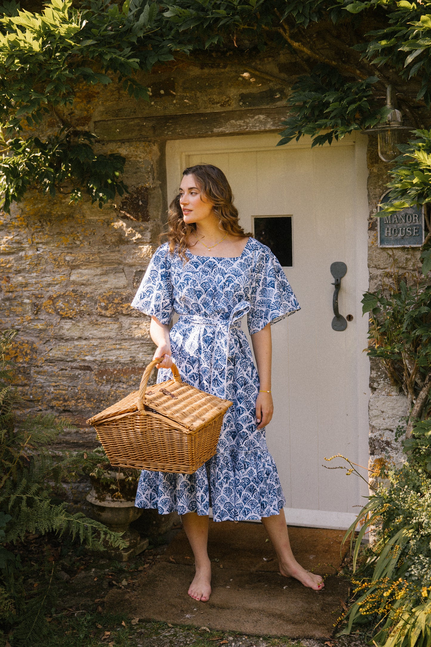 Sea Shell Angie Dress - Blue
