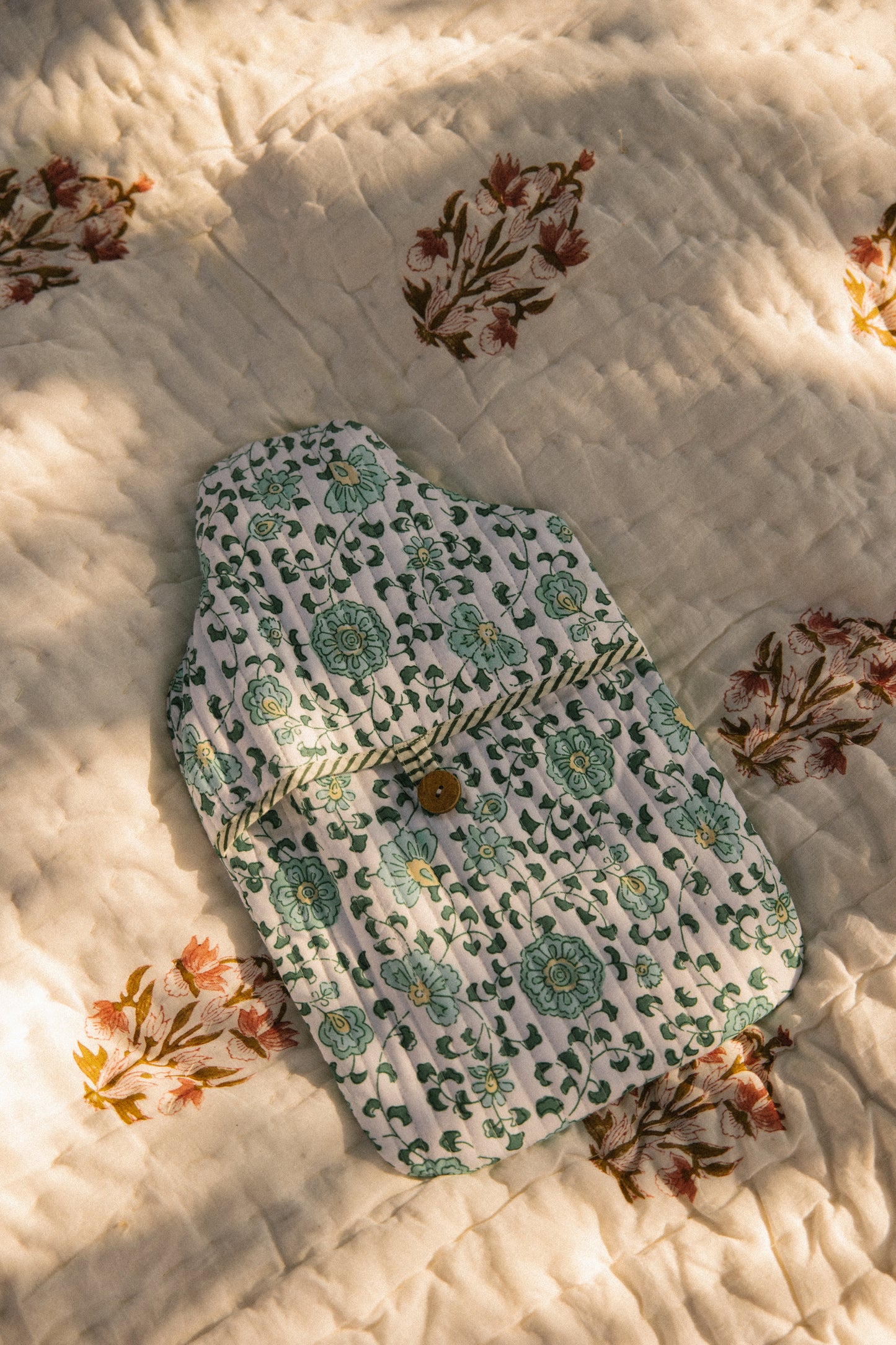 Hot Water Bottle Cover - Petala Green