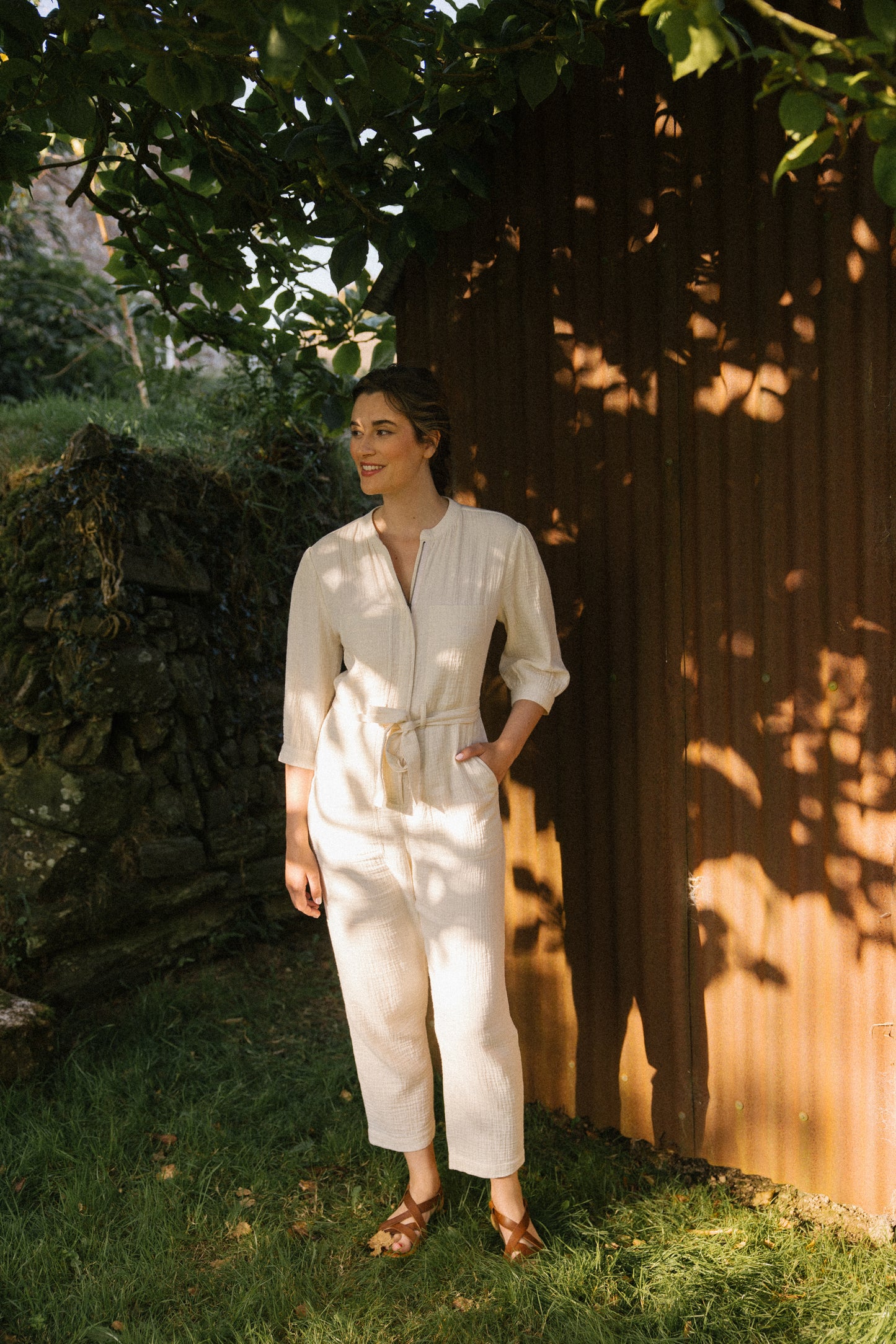 Rosie Jumpsuit -Natural (AVAILABLE FOR PREORDER )