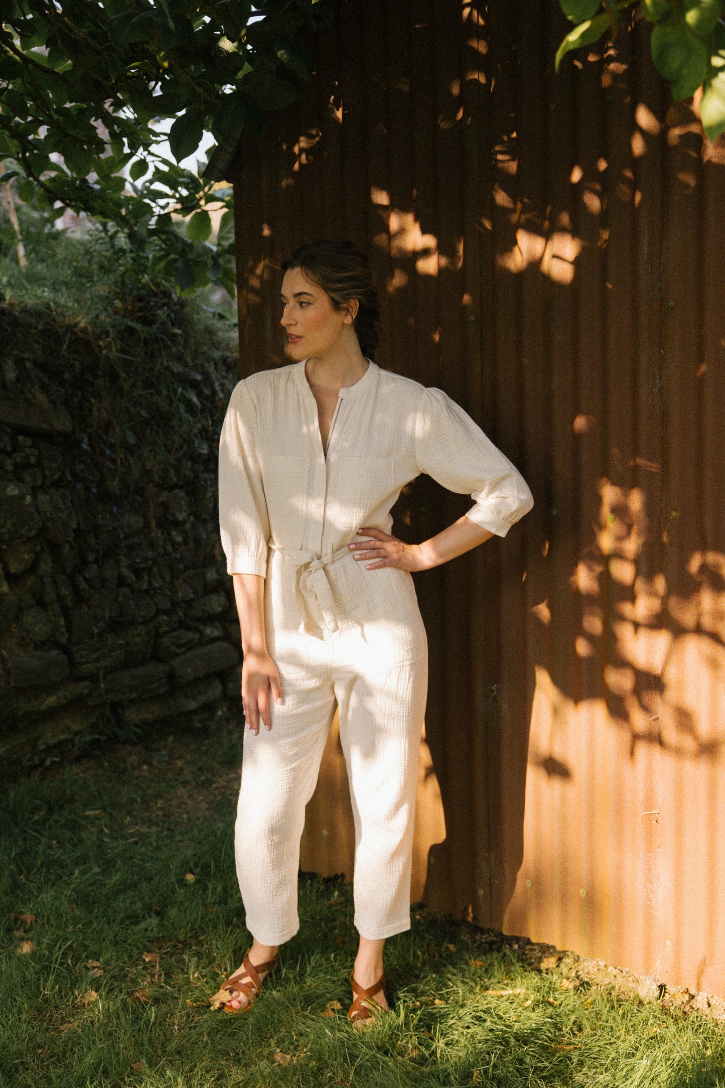 Rosie Jumpsuit -Natural (AVAILABLE FOR PREORDER )