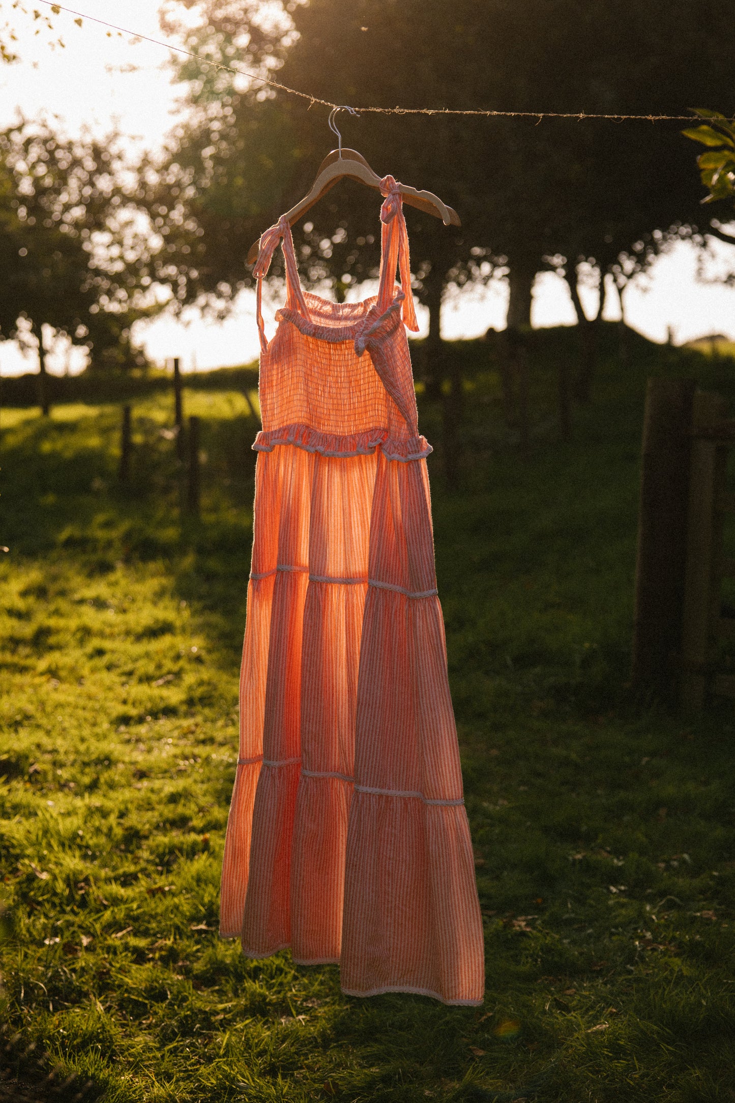 Sitara Stripe Sundress - Blushing Peach