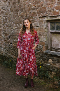 Claudia Dress - Ruby Garden